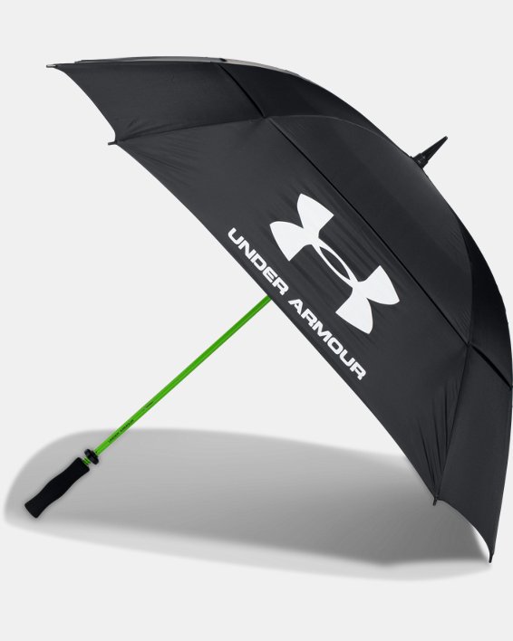 UA Golf Umbrella — Double Canopy in Black image number 4